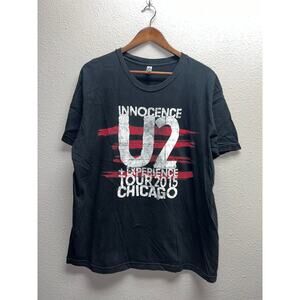 U2 Innocence Shirt Experience Tour 2015 Chicago Concert Black Tee Large